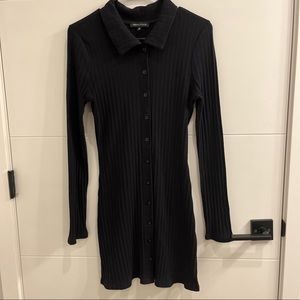 Kendall & Kylie black button up dress